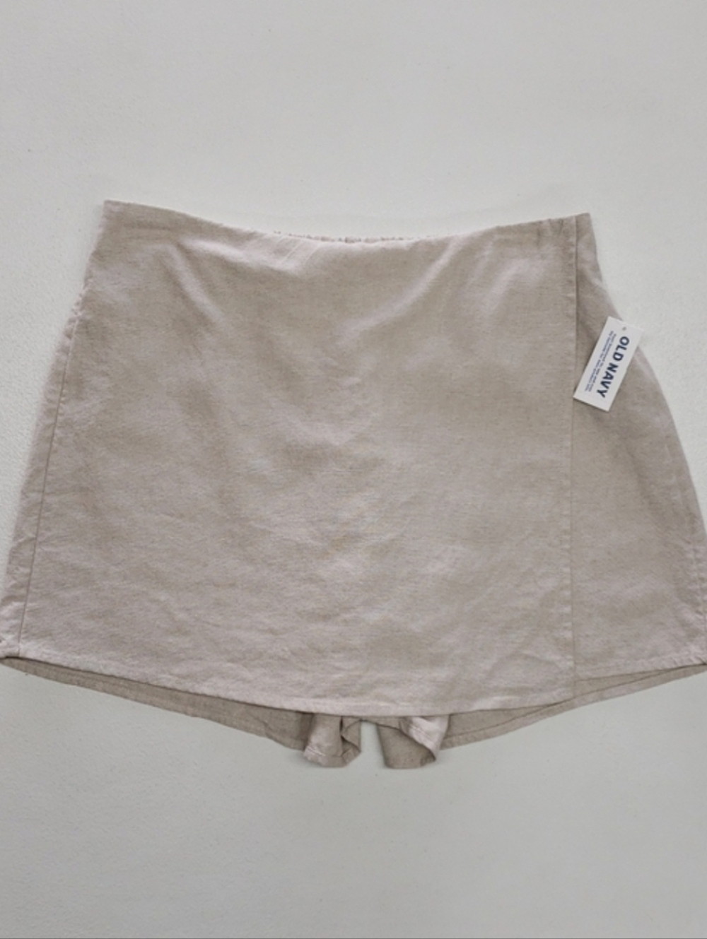 Old Navy Linen Wrap Mini Skort Women's Small NWT